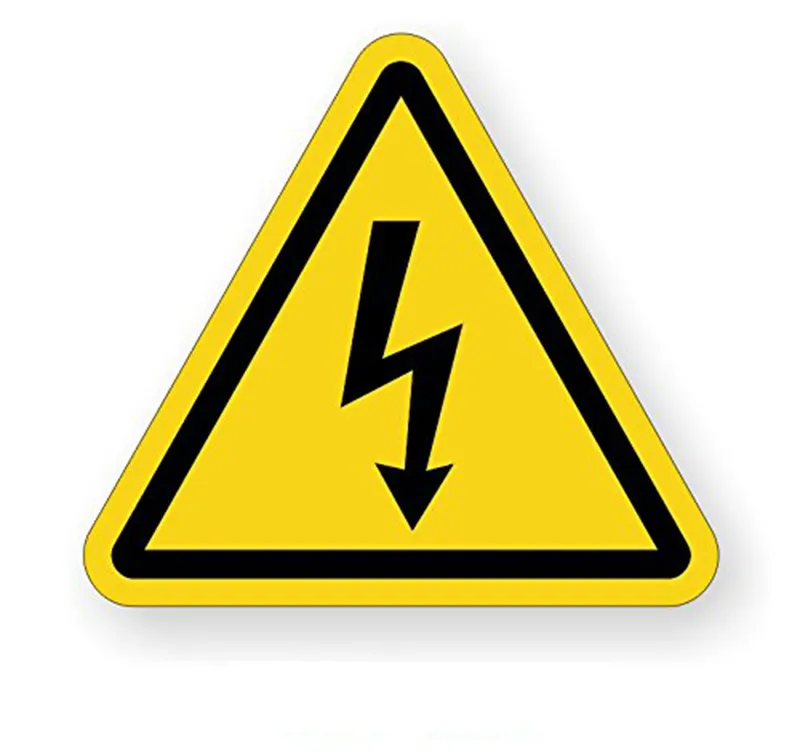 2019 Vendita Calda di Alta Qualità Elettrico Avvertimento Pericoloso Sign Sticker Etichette per esterni o in uso di industria di fumo vietato