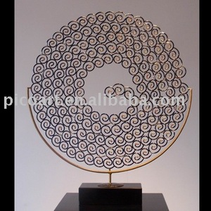 pequeñas de hierro juntos de la boda para <span class=keywords><strong>el</strong></span> metal escultura de arte moderno - Product Image 1