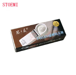 STOEMI 6714L 8X Diterangi Handheld LED Menyala Kaca Pembesar (Magnifier Pembesar) dengan Aspherical Lensa - Product Image 6