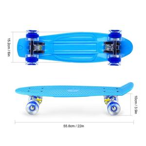 <span class=keywords><strong>2018</strong></span> Meilleure vente pas cher 22 pouces Mini Cruiser rétro Skate Board Deck enfants complet garçon en érable de Ningbo Chine - Product Image 3