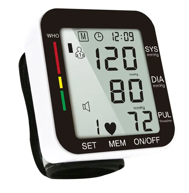 의료 테스트 기기 혈압 모니터 홈 헬스케어 제품 손목 디지털 혈압 모니터