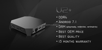 Le moins cher ! Boîtier TV Android Amlogic S905X Android 7.1 KODI 17.3 1G 8G Penta-Core ARM Mali-450