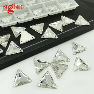 Shinny Sparkling Sew-on Rhinestone Factory Stone glass For women dress evening