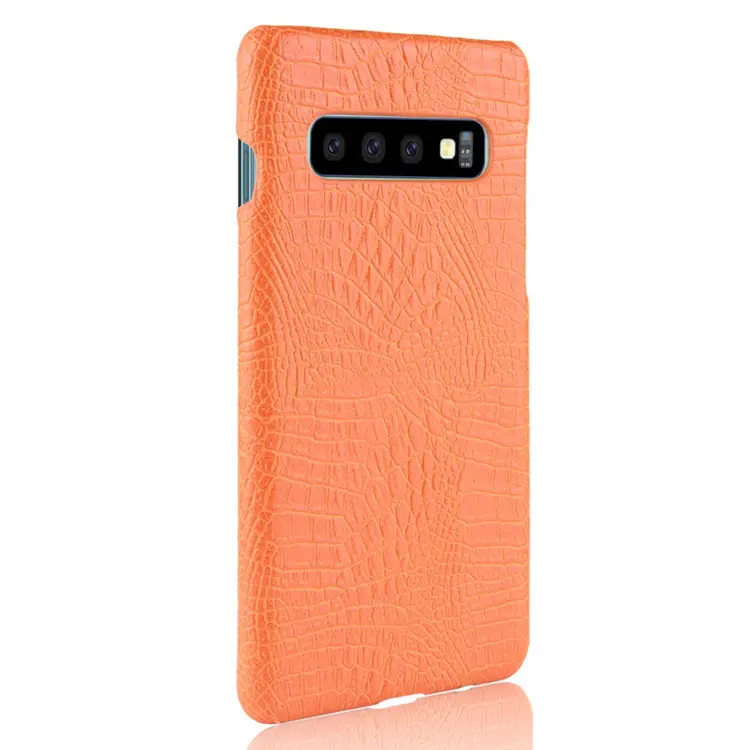 Saiboro Crocodile Skin Pattern Pc Phone Shell For Samsung s10 ,Case For Samsung Galaxy s10 Back Cover