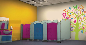 Vente chaude <span class=keywords><strong>maternelle</strong></span> meubles 's école kid cabinet de <span class=keywords><strong>toilette</strong></span> pas cher Partition de cabine - Product Image 6