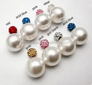 pearl crystal bead earring jewellery two side fancy earring designer jewelry earring