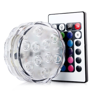 Funciona con pilas 10leds luces sumergibles RGB bajo el agua acuario noche lámparas coloridas piscina <span class=keywords><strong>luz</strong></span> <span class=keywords><strong>para</strong></span> florero de boda - Product Image 4