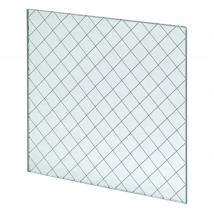 3mm 5mm 6mm Clear Mesh Polished Fireproof Wired Glass with Competitive Prices