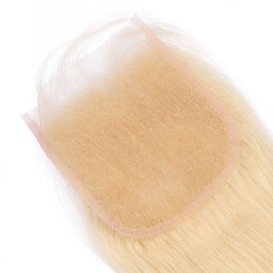 Capelli Instock 130% densità del corpo onda 5x5 613 di chiusura in pizzo # capelli umani biondi chiusura capelli capelli brasiliani - Product Image 5