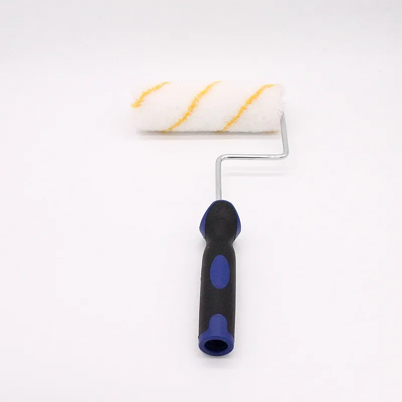 Mango de plástico de rodillo de pintura cepillo 4 pulgadas rodillo de pintura herramienta de pintura