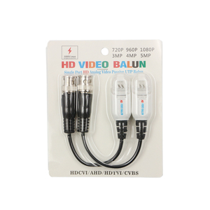 Shenzhen fábrica sin herramientas <span class=keywords><strong>Video</strong></span> <span class=keywords><strong>Balun</strong></span> CCTV pasivo 4mp 5mp Tvi Cvi Ahd Cvbs para la venta - Product Image 2