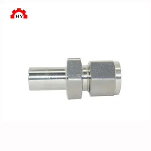 Good quality double ferrules stainless steel 304 2 ways pipe 8 mm tube connector