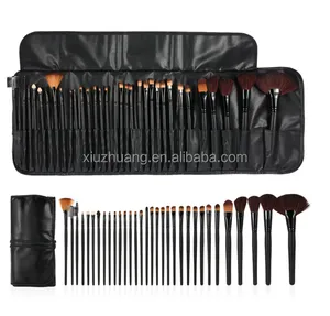 21 pcs soft make up brushes kit black 21 piece professional makeup brush set with PU bag