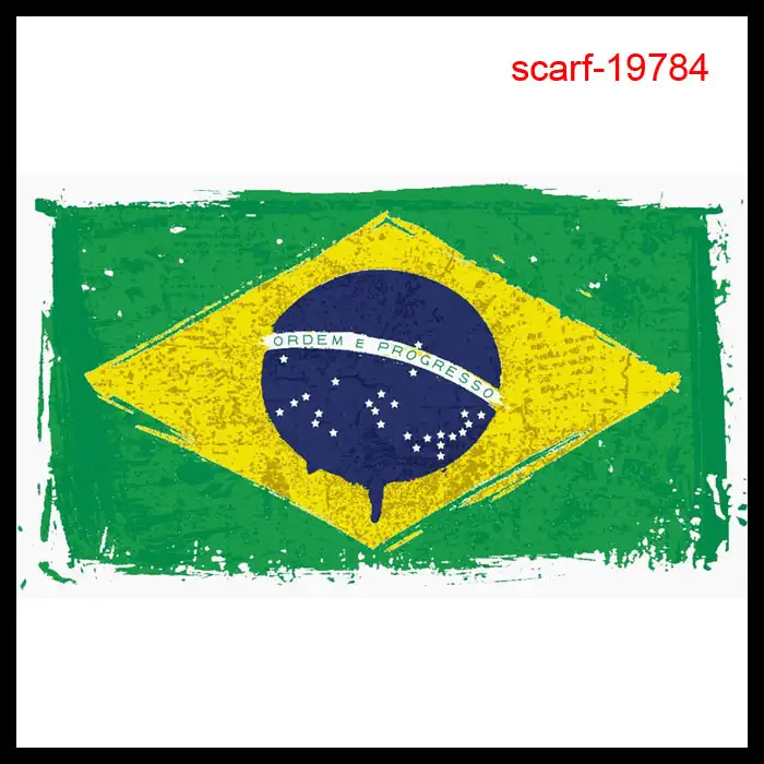 модный бразилии национальный флаг длинный шарф оптовая