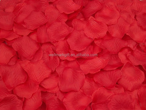 Ensemble <span class=keywords><strong>de</strong></span> pétales <span class=keywords><strong>de</strong></span> roses en soie, pièces, fausses fleurs décoratives, pour mariage - Product Image 2