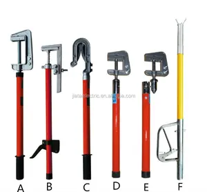 Electric Security Tool Earth Wire And Clamp Earthing Rod High Voltage Portable Grounding Equipment Set