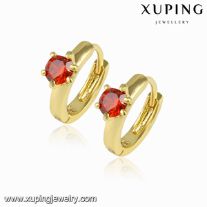 <span class=keywords><strong>Pendientes</strong></span> de rubí individual, joyería de oro saudita de 92419-14k - Product Image 3