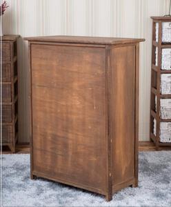 Recyclable Wooden Storage Cabinet <strong>Wicker</strong> Basket <strong>Drawers</strong> - Product Image 4