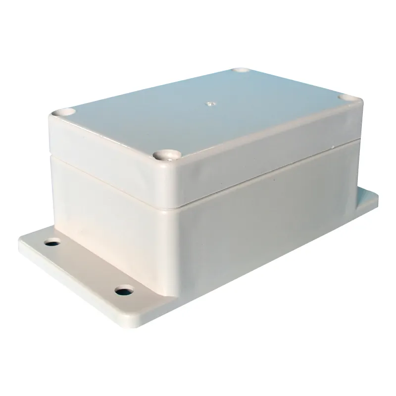 Outdoor project electronic battery plastic enclosure ip65 waterproof abs junction box with flanges