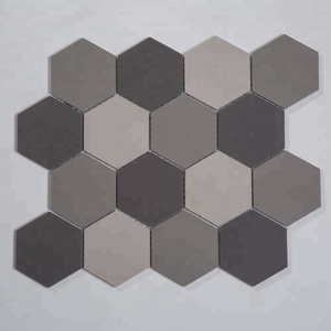 Schomex Vente en gros Meilleures ventes <span class=keywords><strong>Carreaux</strong></span> de mur de salle de bain en céramique gris <span class=keywords><strong>hexagonaux</strong></span> modernes Design <span class=keywords><strong>parquet</strong></span> - Product Image 1