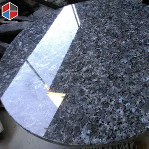 Bleu perle plateau de table en granit