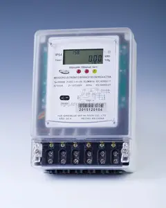 Two phase LCD type PLC communication/RF/GSM energy meter/kWh meter