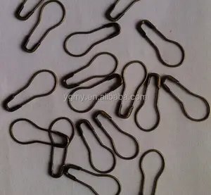 coilless bronze pear shape safety pins