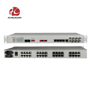 Fxo fxs a 32 canali su multiplexer pcm in fibra con 4E1 4eth 4 rs232/485/422