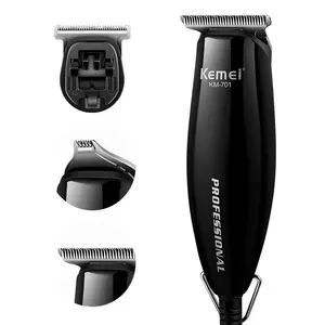 Kemei KM-701サロン用ボールドヘッド電気充電式プロフェッショナルヘアトリマークリッパーヘアトリマー