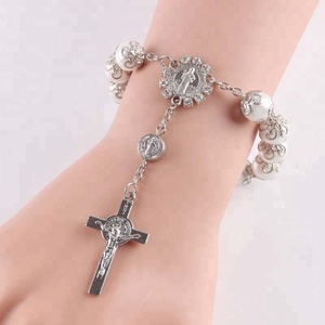 Joyería Religiosa al por Mayor de China, <span class=keywords><strong>Rosario</strong></span> Católico con Cordón Ajustable de la Virgen María - Product Image 4