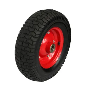 Replacement Plastic Wheels Professional Manufacturer Steel Rim Plastic Rim Rubber Wheel / Wheel Barrow Tyre With All Size