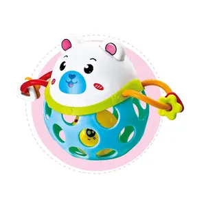 Shantou Großhandel Bell Ring Spielzeug Rassel für Neugeborene Tier Rassel Toy Sound Maker Geschenk für Baby Plastik Rassel