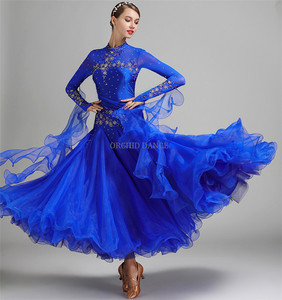 Professional Women Girls Competition <strong>White</strong> Ballroom <strong>Dance</strong> <strong>Dress</strong> - Product Image 5