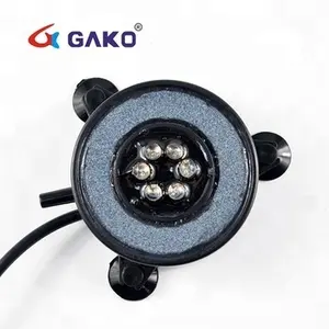 GAKO QPL-50 LED Aquarium Bubble Led Light submersible, Économie d'énergie pour aquarium aquarium lumières à LED bulle ronde