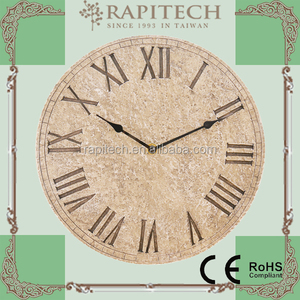 12 Inch Light Grey Rustic Decorative Polyresin Easter <b>Garden</b> <b>Clock</b> Quartz Analog Indoor & <b>Outdoor</b> Use - Product Image 3