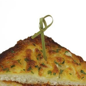 Jetable Personnalisé Sandwich <span class=keywords><strong>Pic</strong></span> À Cocktail Nouée Fruits Noeud En Bambou Brochette - Product Image 1