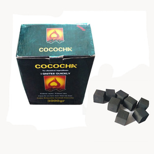 Carbón <span class=keywords><strong>Cococha</strong></span> Negro Cuadrado de 25 mm para Narguile - Product Image 2