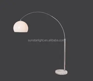 Lampe autoportante en acrylique avec Base en marbre, angle d'éclairage réglable, luminaire décoratif d'intérieur, idéal pour un plancher