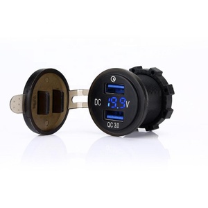 <span class=keywords><strong>Prise</strong></span> de courant de chargeur rapide <span class=keywords><strong>USB</strong></span> <span class=keywords><strong>12v</strong></span> -24v QC3.0 avec <span class=keywords><strong>voltmètre</strong></span> numérique LED pour marine, bateau, moto, camion - Product Image 1