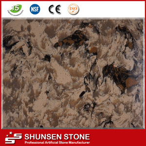 Café contre barre supérieure matériau de quartz de <span class=keywords><strong>panneau</strong></span> de pierre pour couvrir - Product Image 1