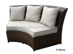 Ensemble de 7 pièces de mobilier d'<span class=keywords><strong>extérieur</strong></span> en osier résistant aux intempéries avec <span class=keywords><strong>housse</strong></span> de protection gratuite <span class=keywords><strong>pour</strong></span> salon, école, hôtel - Product Image 1