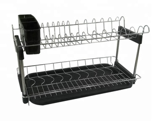 Kitchen Dish Rack / Dish Drainer with Drainerboard/ Drying Rack with Utensil Caddy