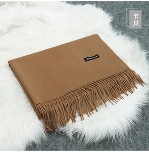 وشاح باشمينا نسائي شتوي عالي الجودة بلون سادة شال نسائي تقليدي عالي الجودة - Product Image 5