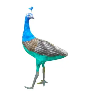 Wholesale Price Beautiful life size foam model decorative peacock christmas decoration