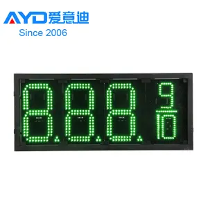 Factory Manufacture Outdoor 7 Segments LED Display 8888 8889/10 Electronic LED Gas Price Sign for Gas Station Pylons