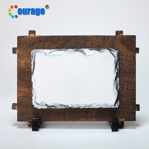 Marco de Fotos de Sublimación COURAGE de 17*12 cm, Roca de Pizarra en Blanco para Sublimación, Modelo SH-38 - Product Image 5