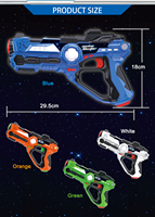 DWI Dowellin Pistol Mainan Infrared, Pistol Laser Set Anak-anak dan Dewasa