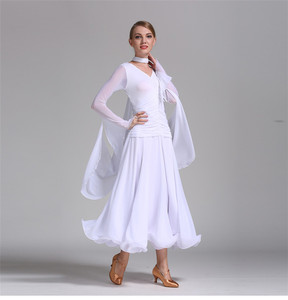 Robe de salle de bal blanche, vêtement d'entraînement de danse, vente en gros, nouvelle collection - Product Image 1