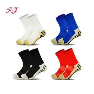 RJ-II-1129 Anti Slip Soccer Socks Custom Men Casual Anti Slip Socks Fabricante De Meias De Esportes De Malha