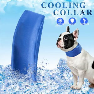 Pet Summer Cooling Collar Cat Ice Pad Anti-Heat Band Neck Dog Cooling Collars